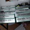 Bảng tên phòng ban inox